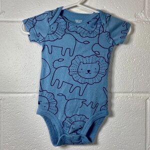 Carter's Blue Lion Pattern Bodysuit